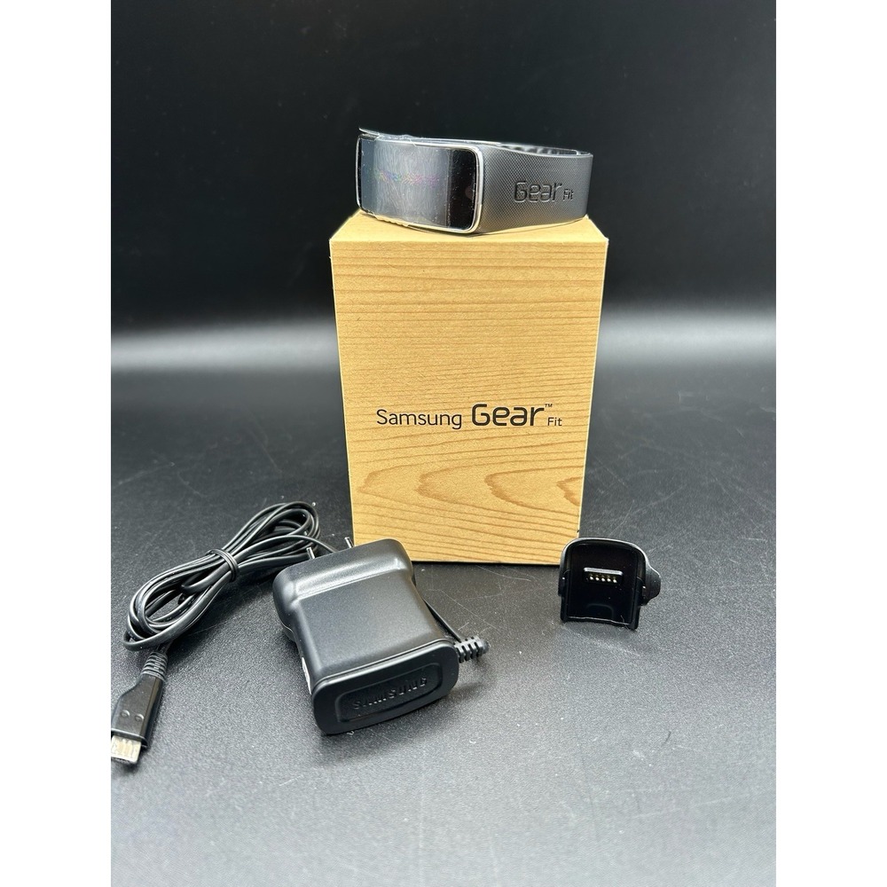 Samsung Galaxy Gear Fit SM-R350‎ Black Smart Watch Heart Rate New Open Box